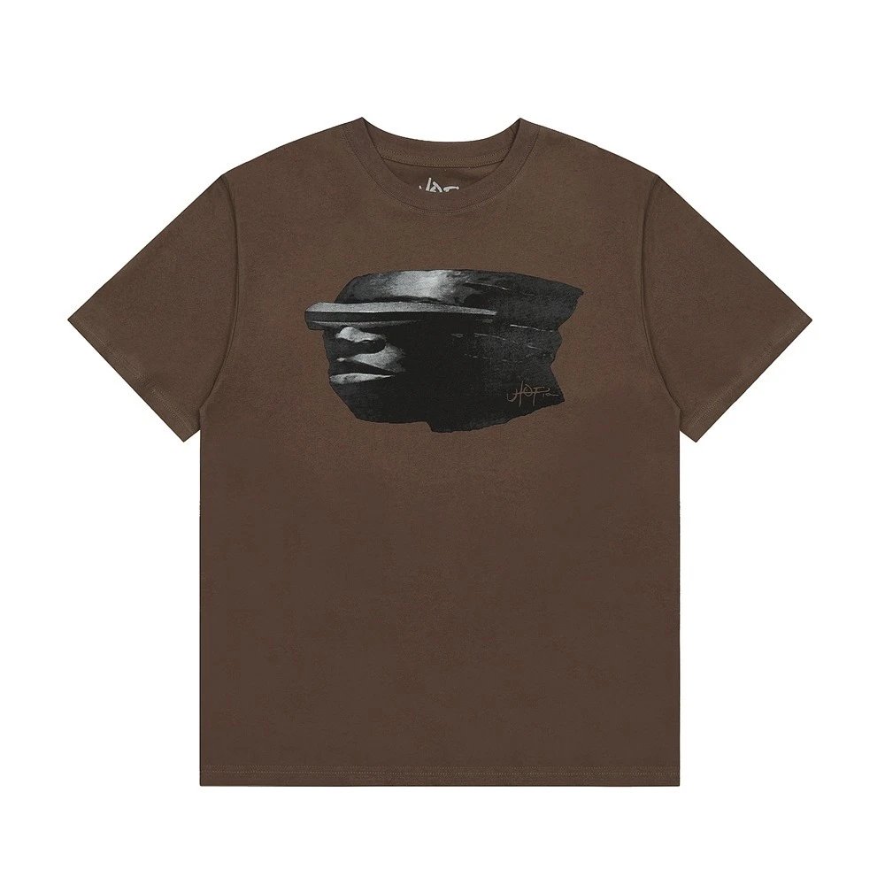 Travis Scott Utopia Cap Face Tee Brown