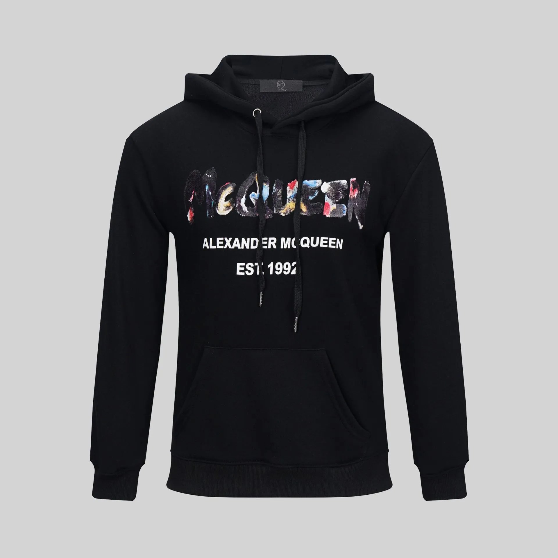 Alexander McQueen Painted Logo White Hoodie - 5