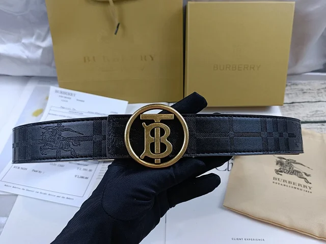 Burberry Belts Check Pattern Equestrian Knight Buckle product detail image 27