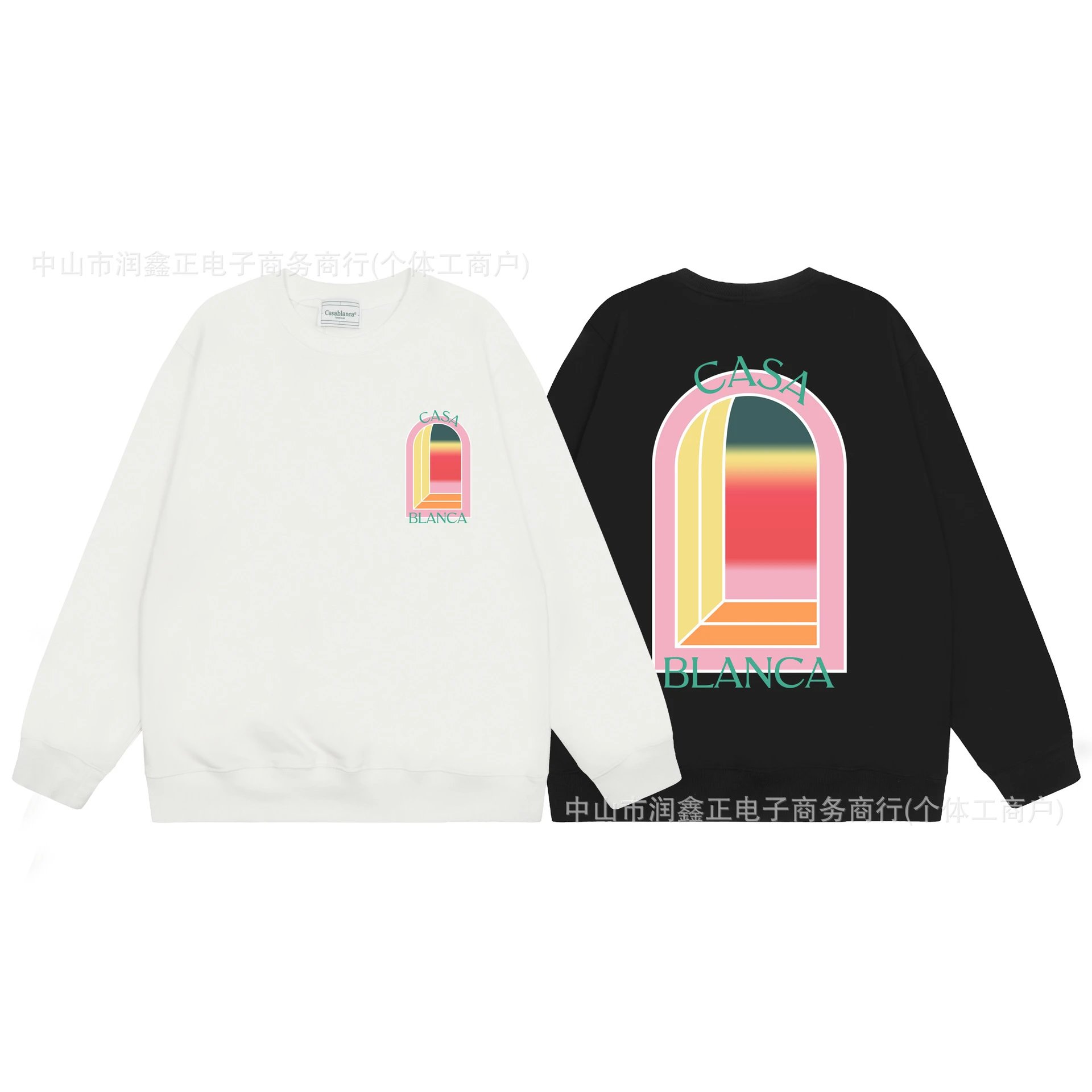 Casa Blanca Archway Graphic Hoodie White - 10