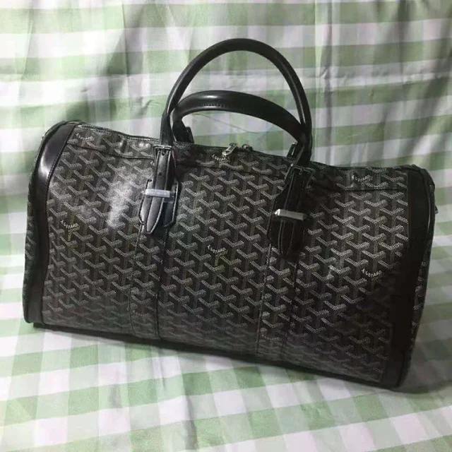 Goyard Travel Bags Monogrammed duffel bag with shoulder strap product detail image 5