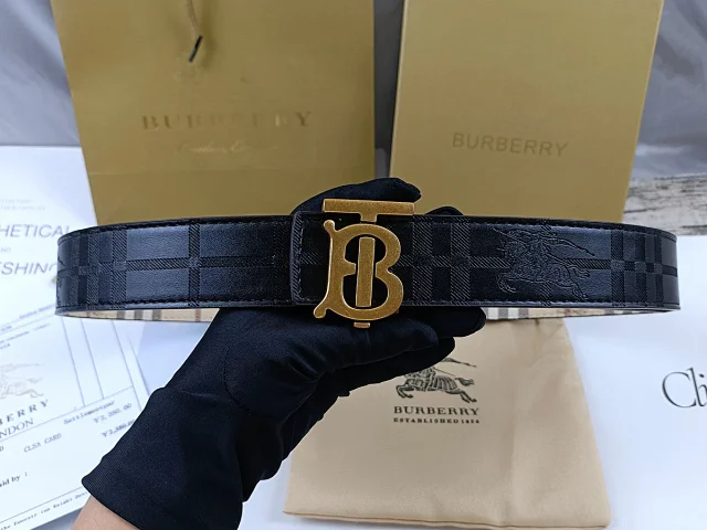 Burberry Belts Check Pattern Equestrian Knight Buckle product detail image 21