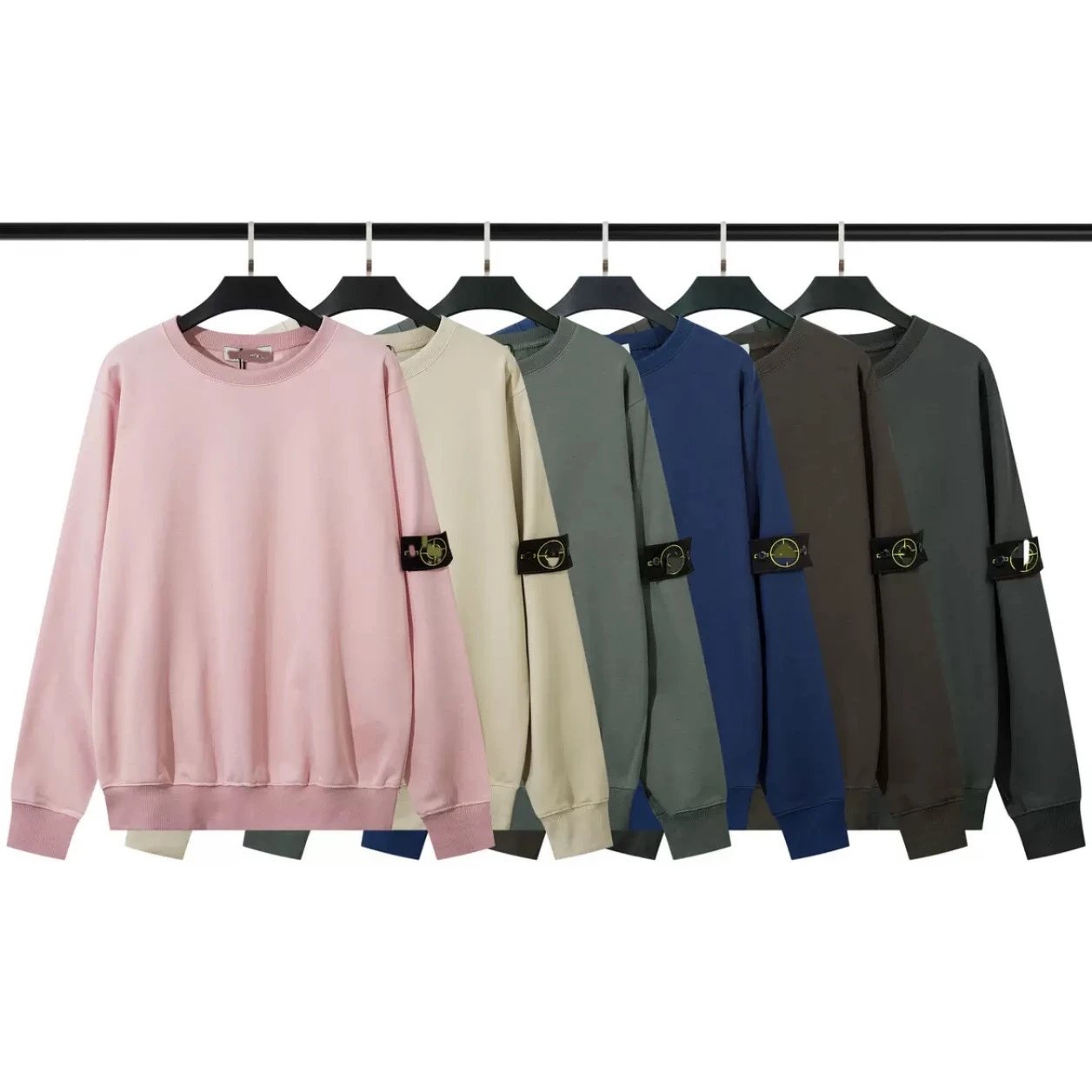 Stone Island Light Blue Crewneck Sweatshirt - 11