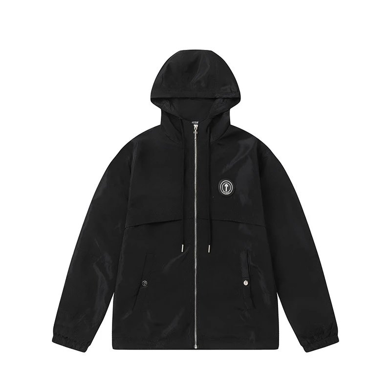 Trapspar Windbreaker Jacket Royal Blue Outerwear - 25
