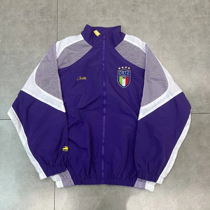 Design Datz Italy Shield Windbreaker White Blue Mesh Jacket Outerwear.windbreaker - 13