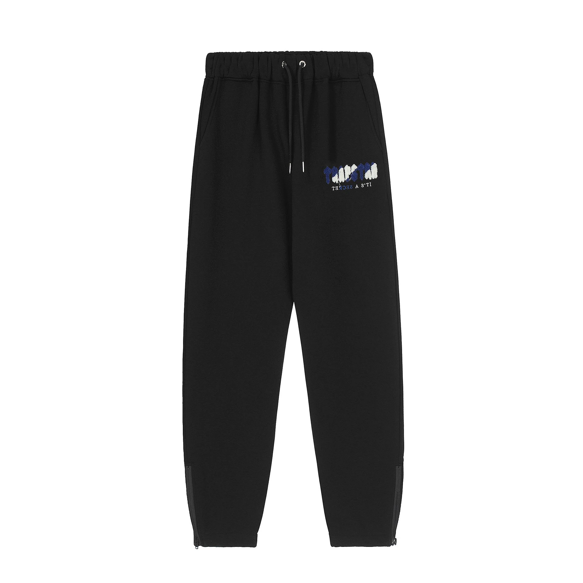 Trapstar Chenille Script Sweatpants Black Navy White