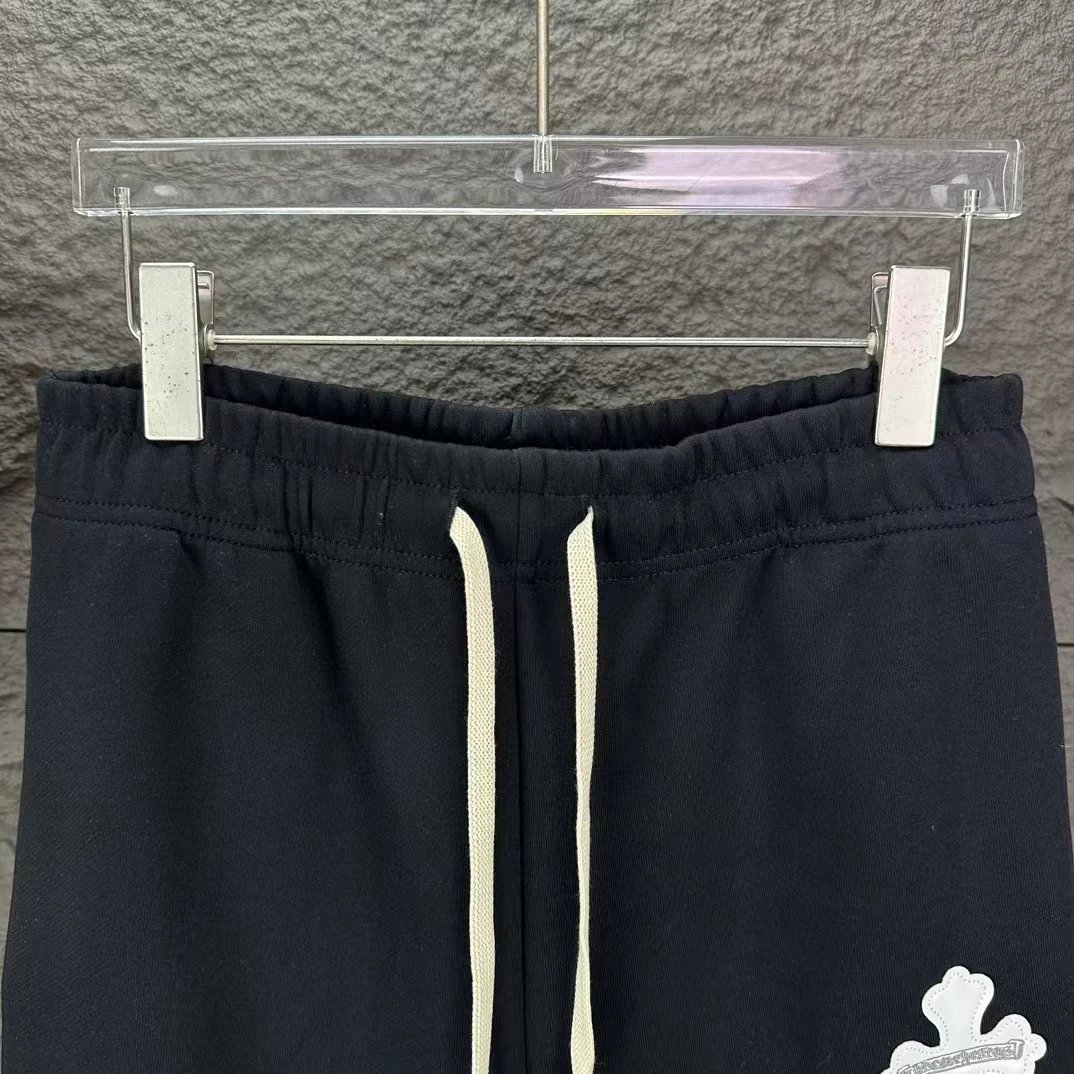 Chrome Hearts Cross-Embroidered Heather Gray Sweatpants - 7
