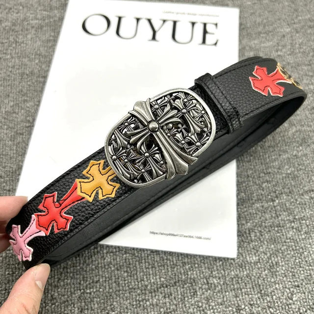 Louis Vuitton Belts Iridescent monogram belt with LV buckle product detail image 4
