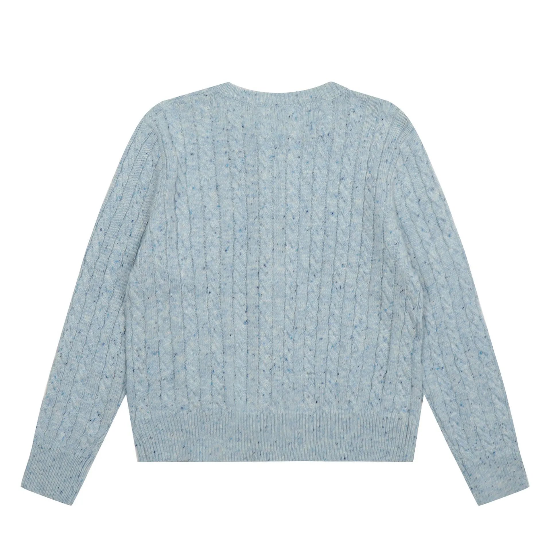 Polo Ralph Lauren Cable Knit Tweed Cardigan Black - 4