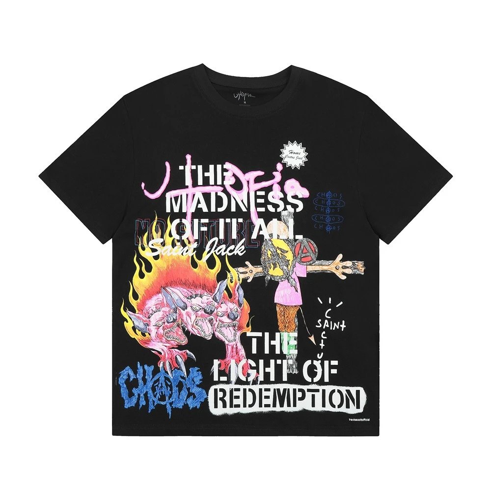 Travis Scott Utopia Madness Redemption Tee Black
