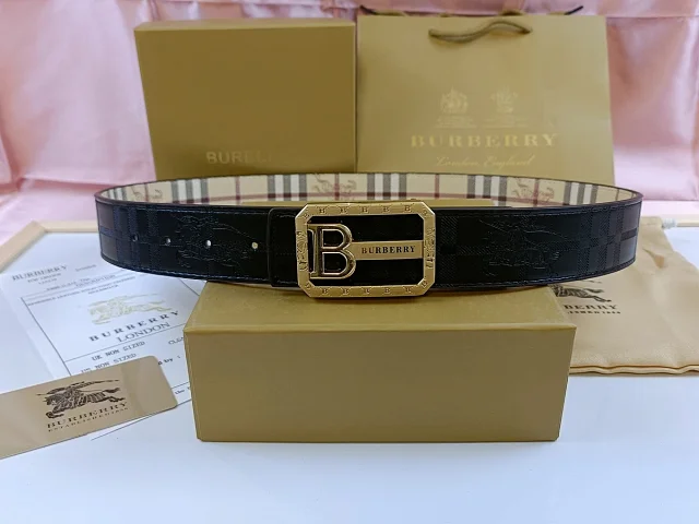Burberry Belts Check Pattern Equestrian Knight Buckle product detail image 12