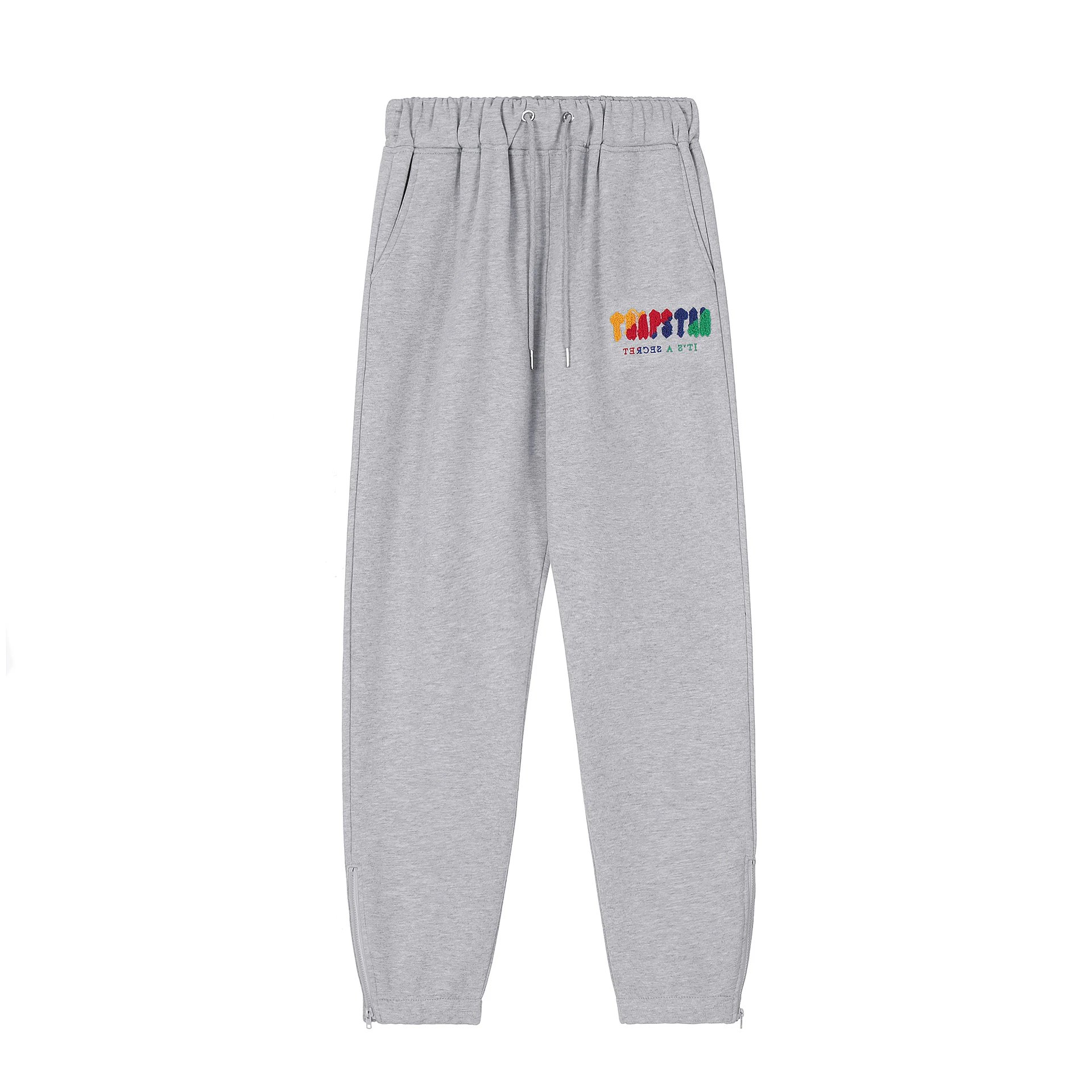 Trapstar Chenille Script Sweatpants Grey Multicolor