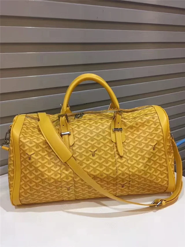 Goyard Travel Bags Monogrammed duffel bag with shoulder strap product detail image 17