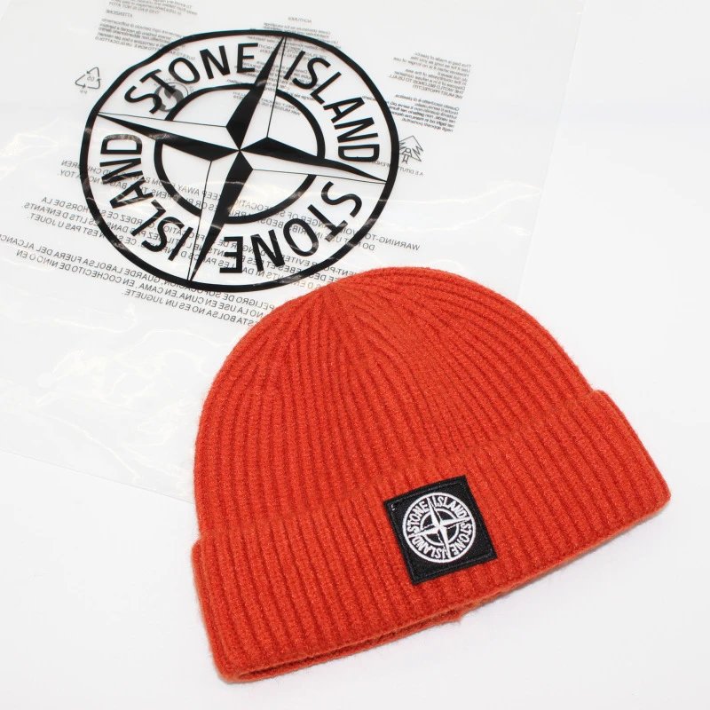 Stone Island Ribbed Knit Beanie Blue - 11