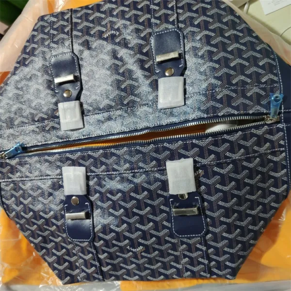 Goyard Saint Louis Duffle Bag Black Monogram Canvas Travel Bag - 19