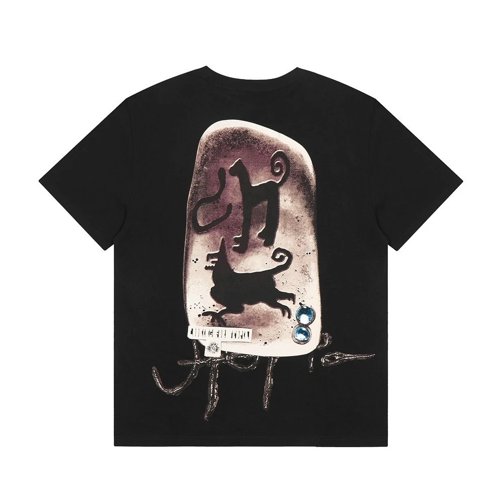 Travis Scott Utopia Stone Tablet Graphic Tee Black