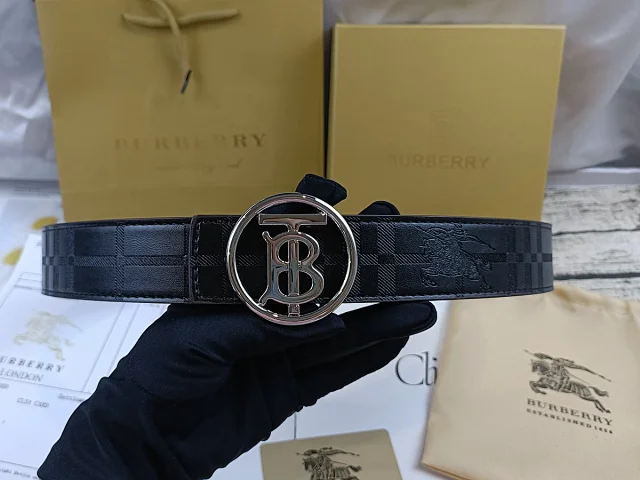 Burberry Belts Check Pattern Equestrian Knight Buckle product detail image 29