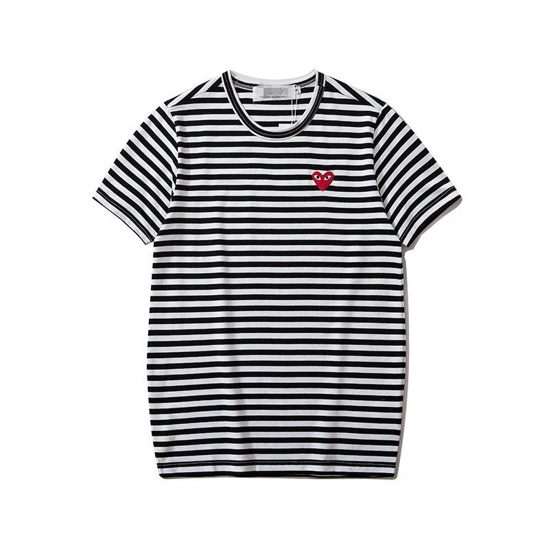 Comme des Garçons + Play + Striped Black/White