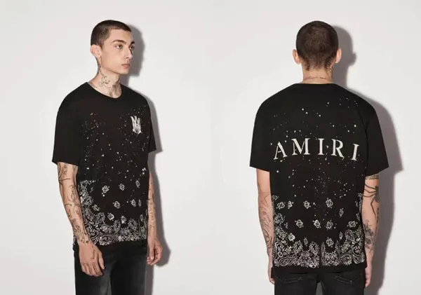 Amiri Bold Logo Neon Green T-Shirt - 8