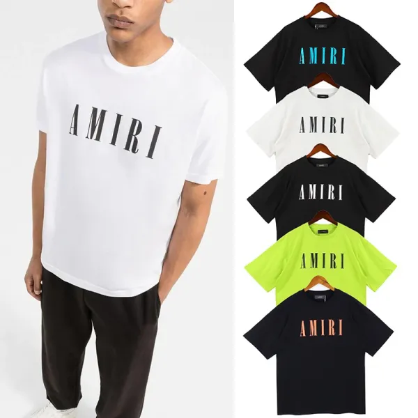 Amiri Bold Logo Neon Green T-Shirt - 15