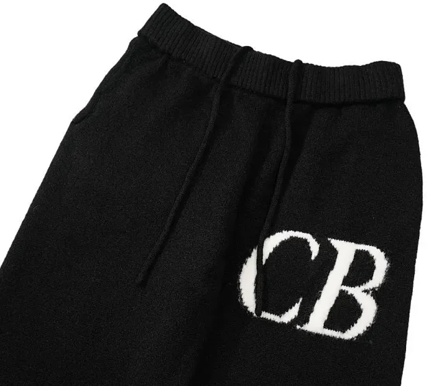 Cole Buxton CB logo knitwear and shorts product detail image 26