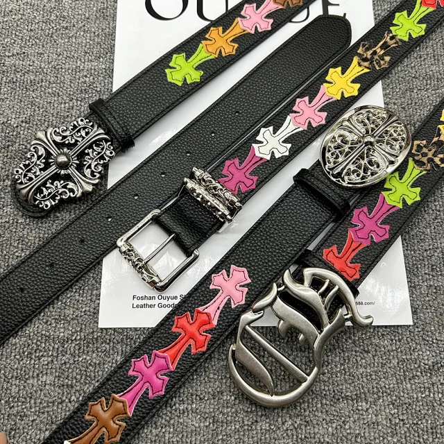 Louis Vuitton Belts Iridescent monogram belt with LV buckle product detail image 3