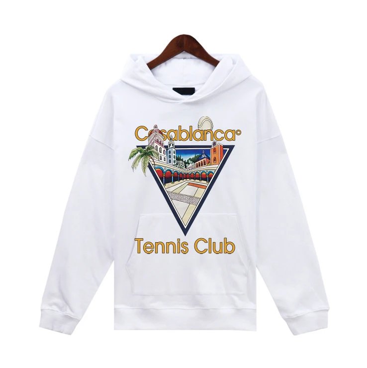 Casablanca Airways Orange Plane Hoodie White