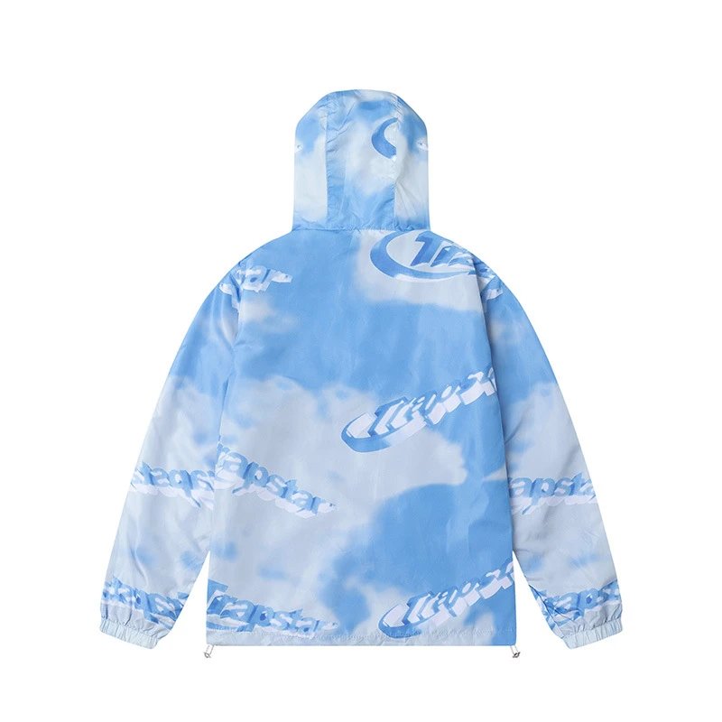 Trapspar Windbreaker Jacket Royal Blue Outerwear - 17