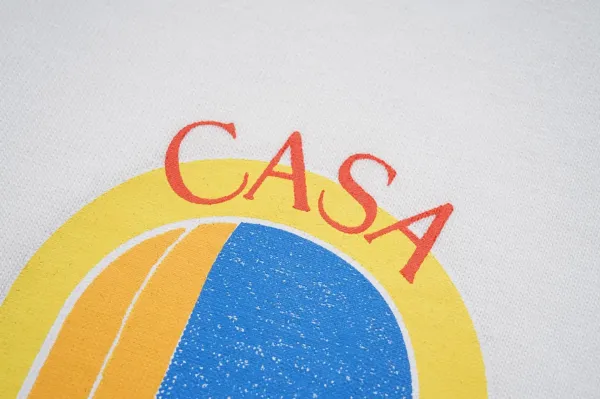 Casablanca Floral Embroidered Logo Black T-Shirt - 18