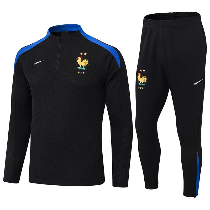 Nike France Training Suit Black/Blue
