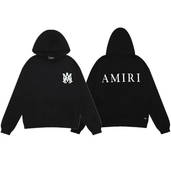Amiri Logo Hoodie Black - 1