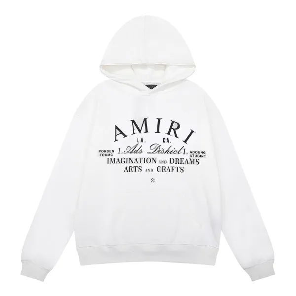 Amiri Archive Print Hoodie White - 1