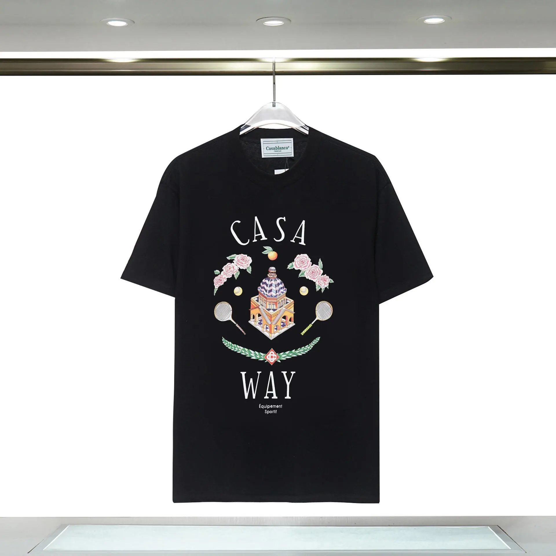 Casablanca Casa Way Tennis Tee Black