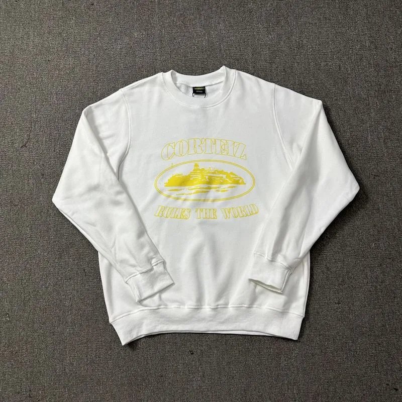 Cortez Rules The World White Graphic Hoodie - 29
