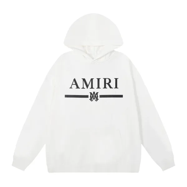 Amiri Logo Hoodie White - 1