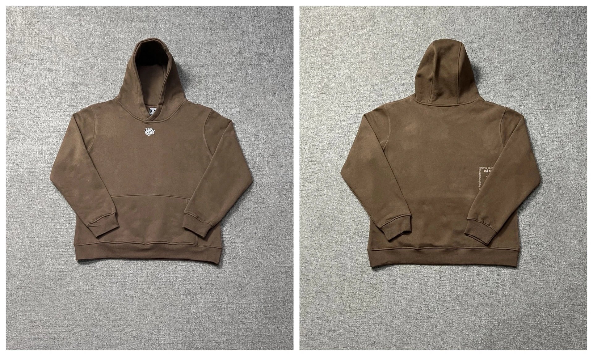 Pleasures At Sun Hoodie Brown