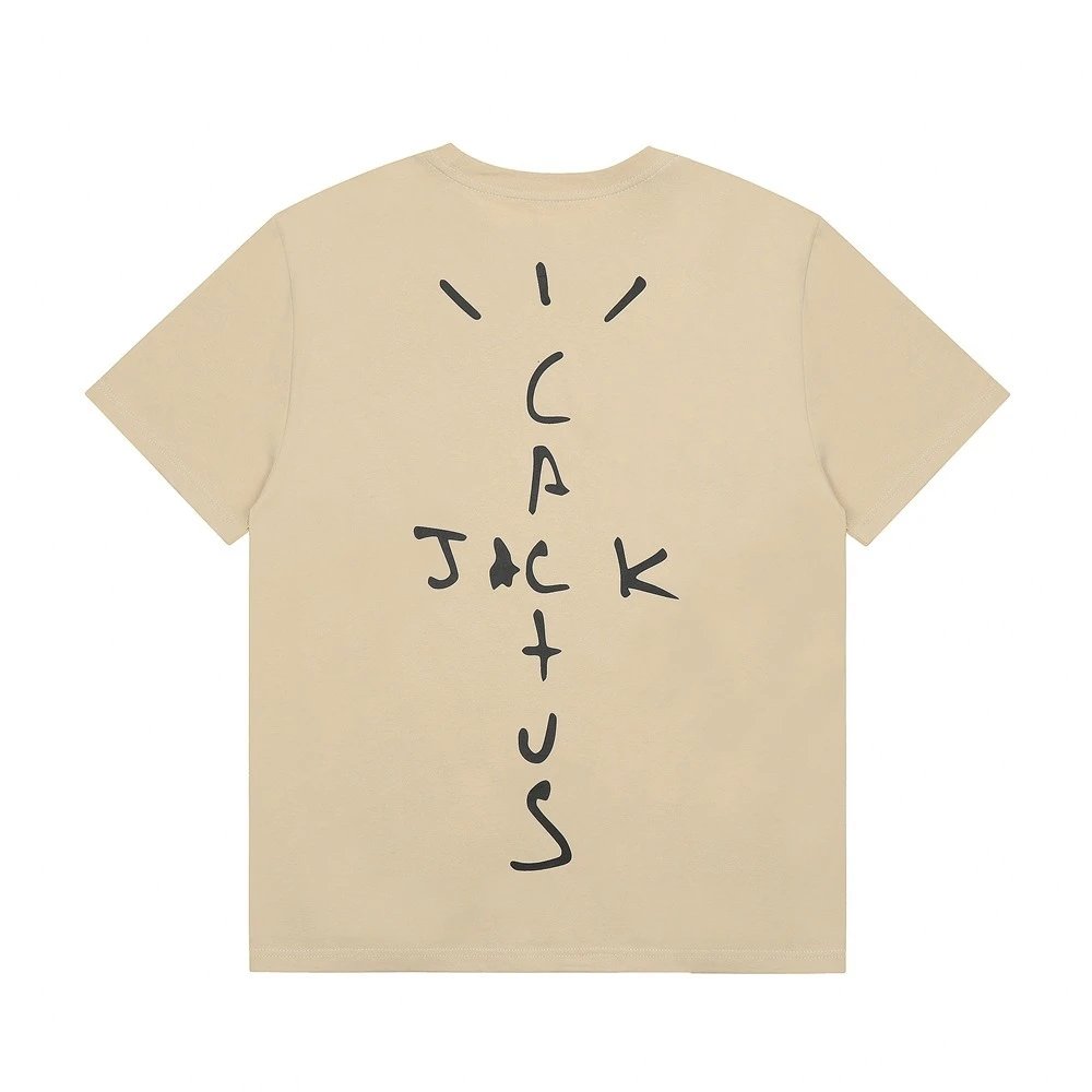 Travis Scott Cactus Jack Logo Tee Tan