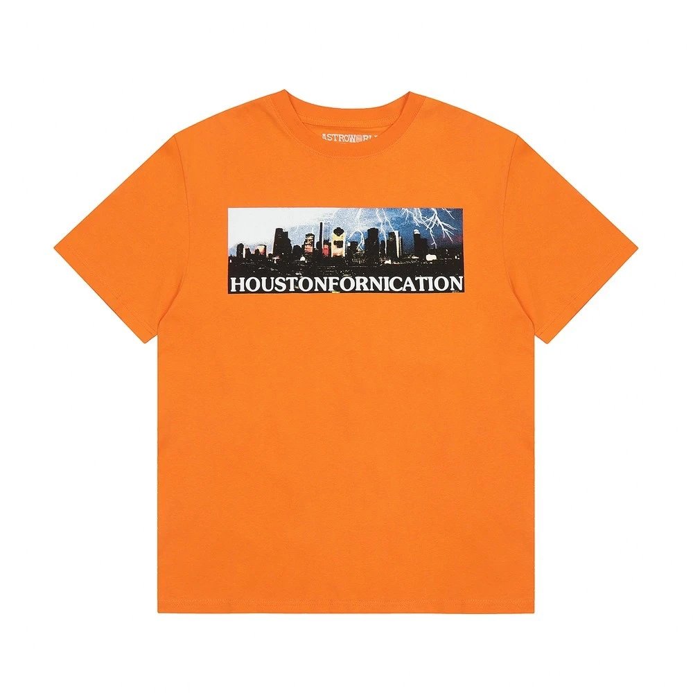 Travis Scott Astroworld Houstonfornication Tee Orange