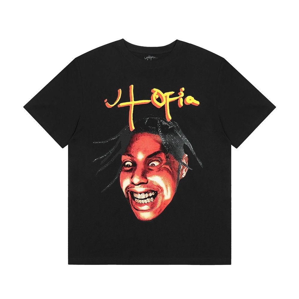 Travis Scott Utopia Travis Face Tee Black