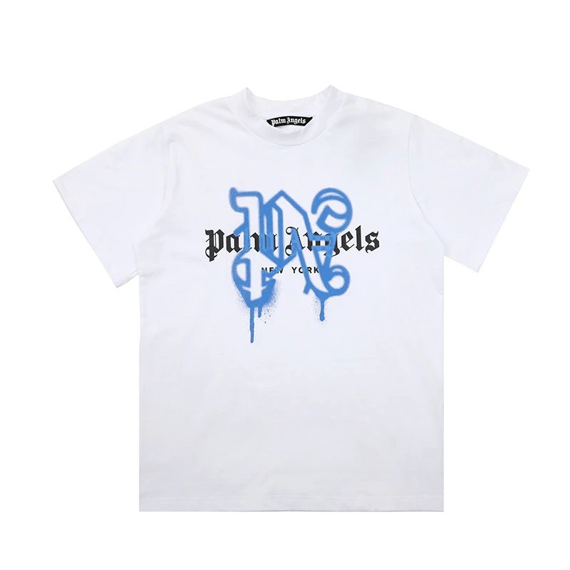 Palm Angels Tee Black Blue