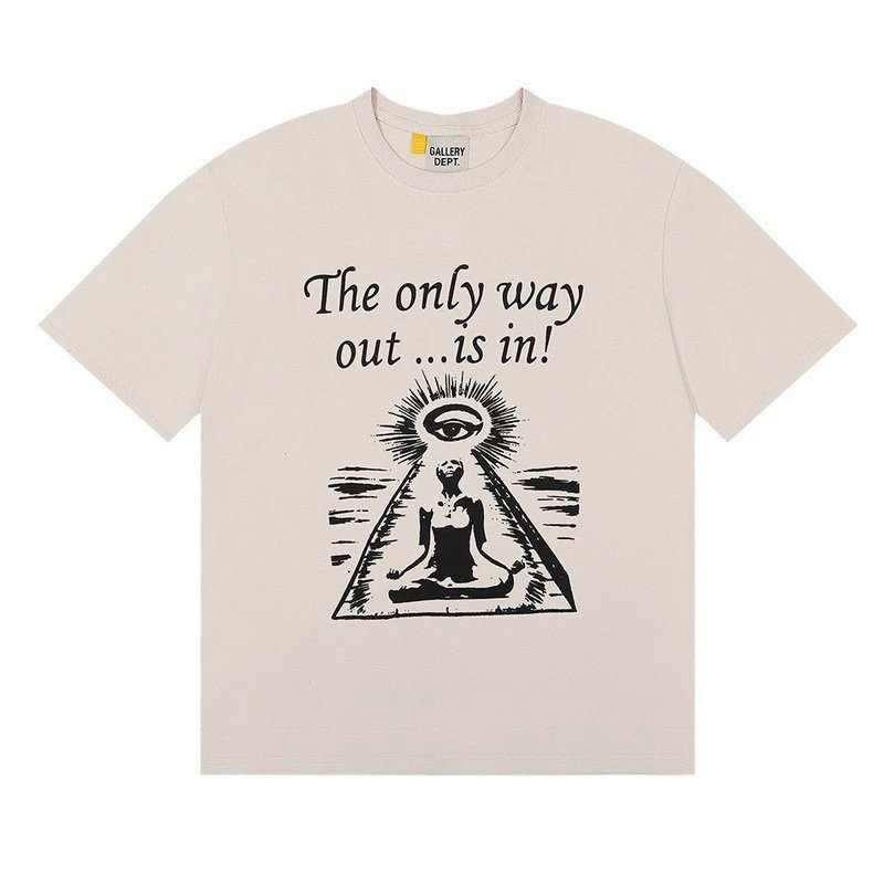 Gallery Dept Artistic Portrait Washed Black T-Shirt - 58