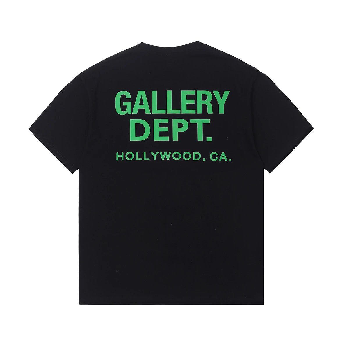 Black with Green Text