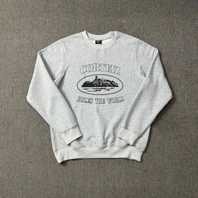 Cortez Rules The World White Graphic Hoodie - 38