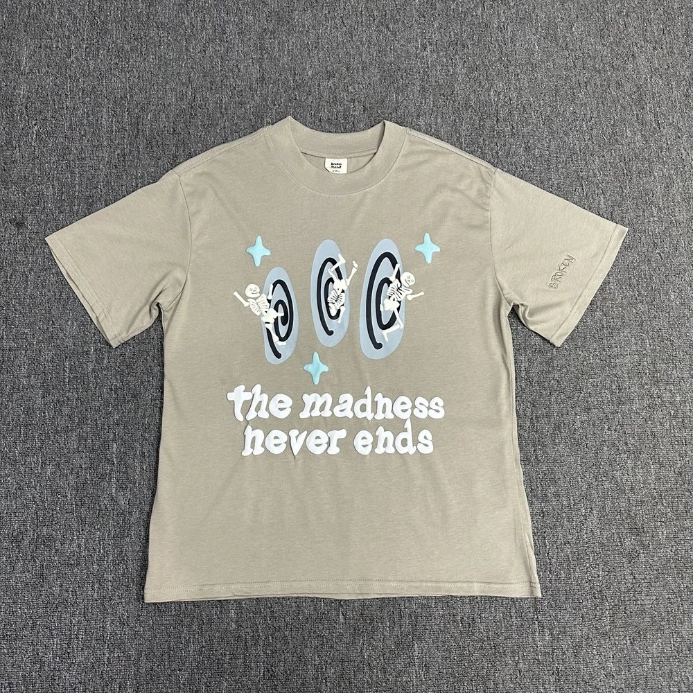 Design Trapped in Time Graphic Oversized T-Shirt Navy - 12
