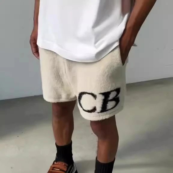 Cole Buxton CB logo knitwear and shorts image 2