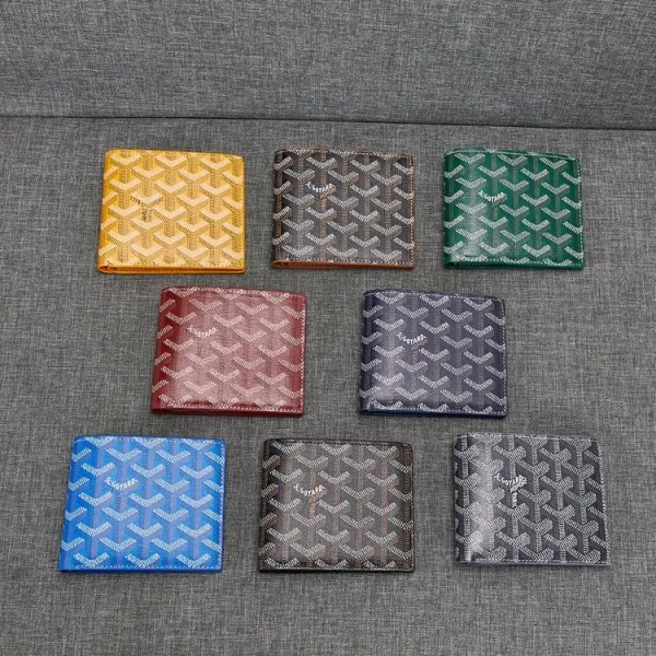 Goyard Saint Louis Bi-Fold Wallet Yellow Chevron - 3