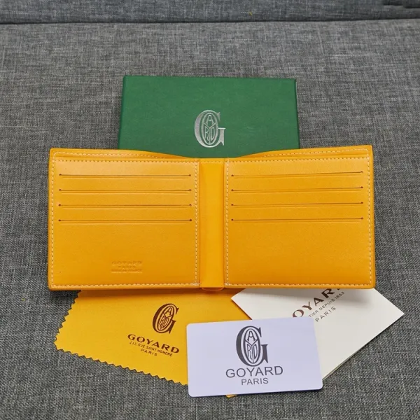Goyard Saint Louis Bi-Fold Wallet Yellow Chevron - 19