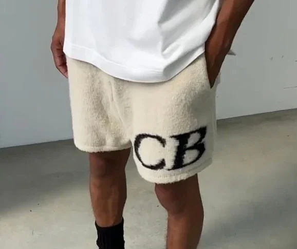 Cole Buxton CB logo knitwear and shorts product detail image 38