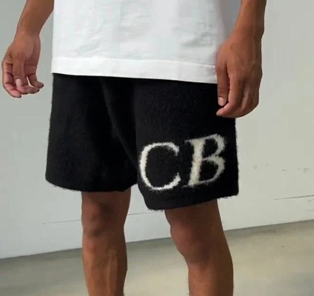 Cole Buxton CB logo knitwear and shorts product detail image 39