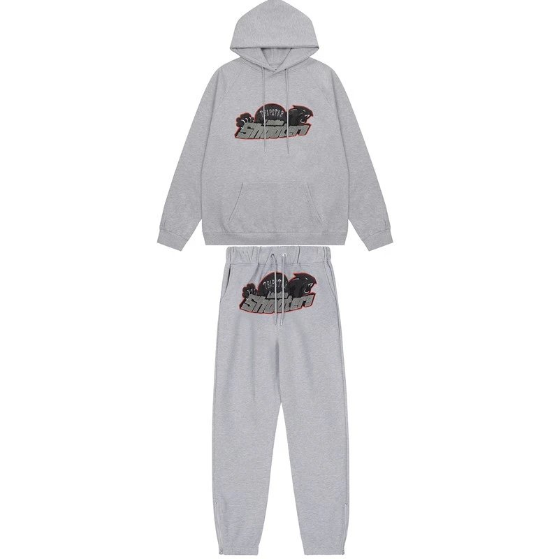 Trapstar Black Logo Hoodie and Sweatpants Set - 3